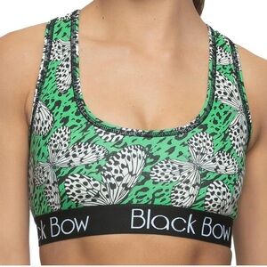 Felina Women's Green Floral Sports Bra